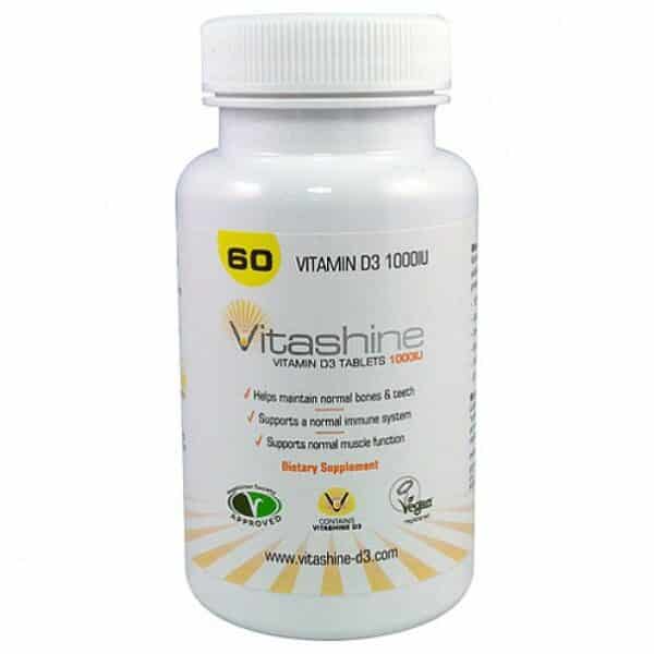 Vitashine Vitamine D3 tabletten (1.000iu/2.500iu) | Inhoud: 1.000iu Vegetology