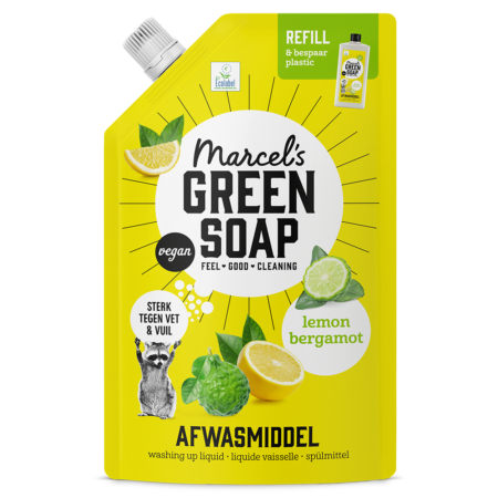 Afwasmiddel Navulling Citroen & Bergamot Marcel's Green Soap