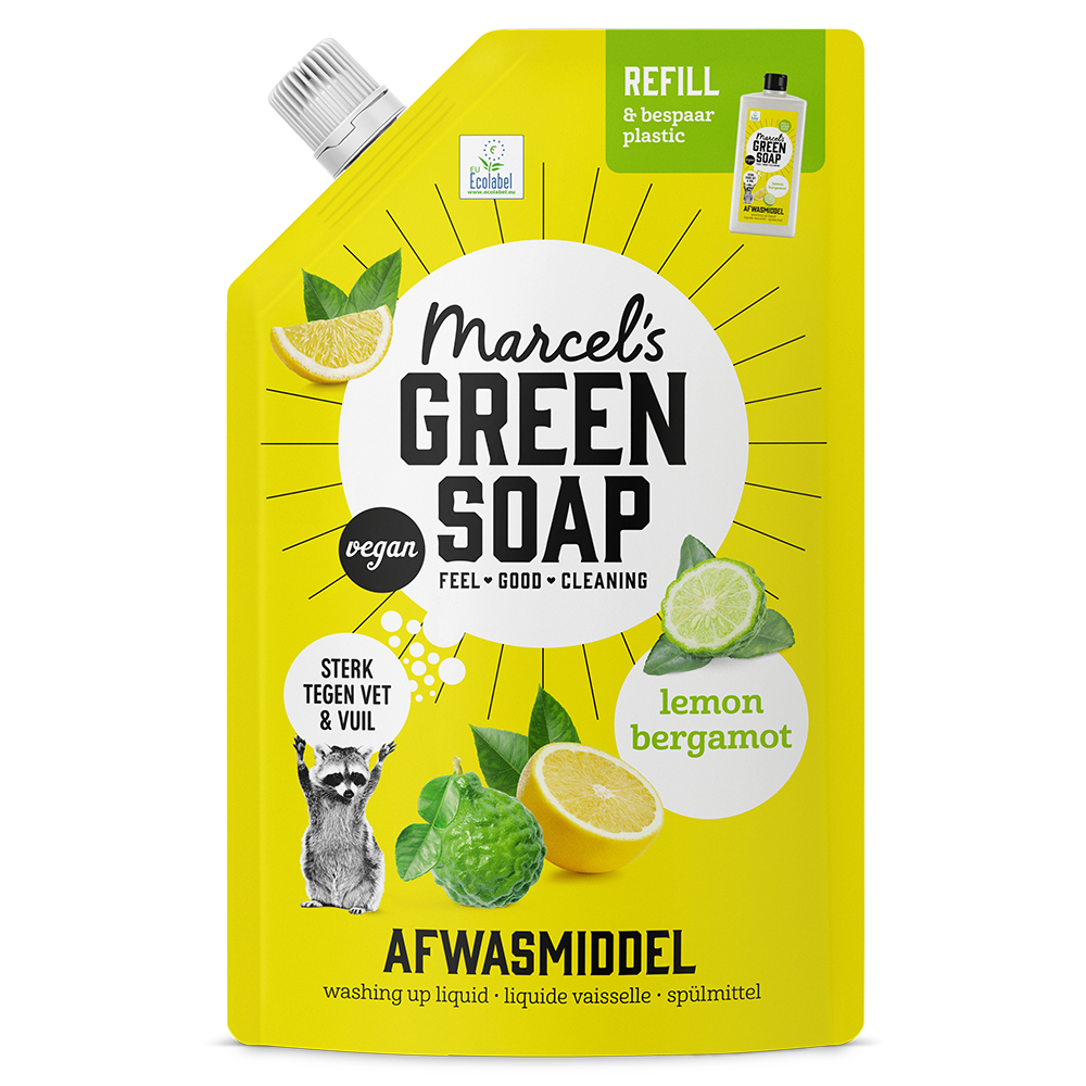 Afwasmiddel Navulling Citroen & Bergamot Marcel's Green Soap
