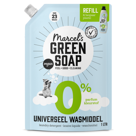 Universeel Wasmiddel Navulling 0% Marcel's Green Soap