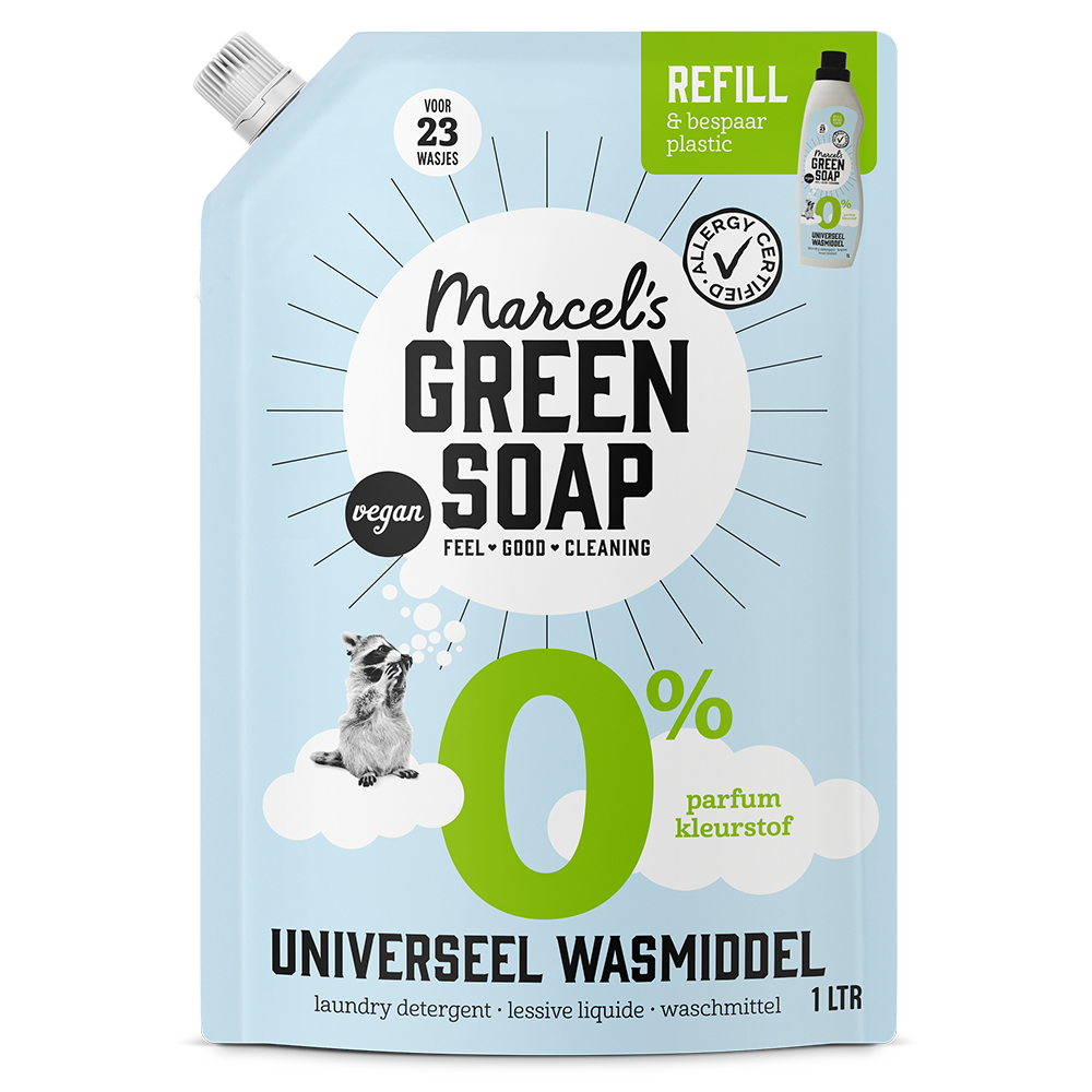 Universeel Wasmiddel Navulling 0% Marcel's Green Soap