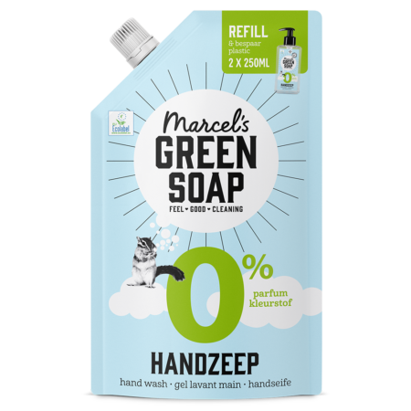 Handzeep Navulling 0% 500 ml Marcel's Green Soap