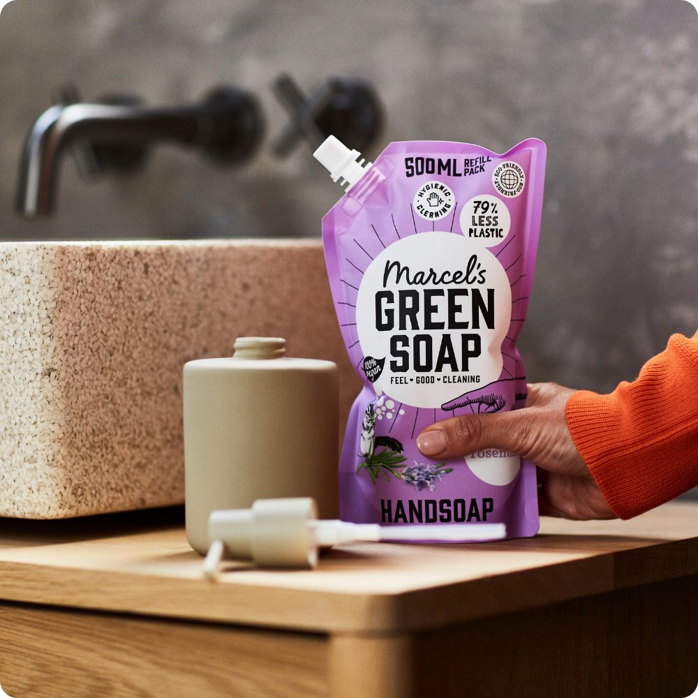 Handzeep Navulling Lavendel & Rozemarijn 500 ml Marcel's Green Soap