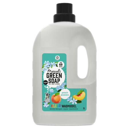 Kleur Wasmiddel Perzik & Jasmijn 3 l Marcel's Green Soap