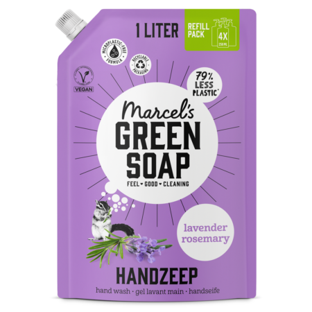 Handzeep Navulling Lavendel & Rozemarijn 1 l Marcel's Green Soap