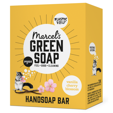 Handzeep Bar Vanille & Kersenbloesem Marcel's Green Soap