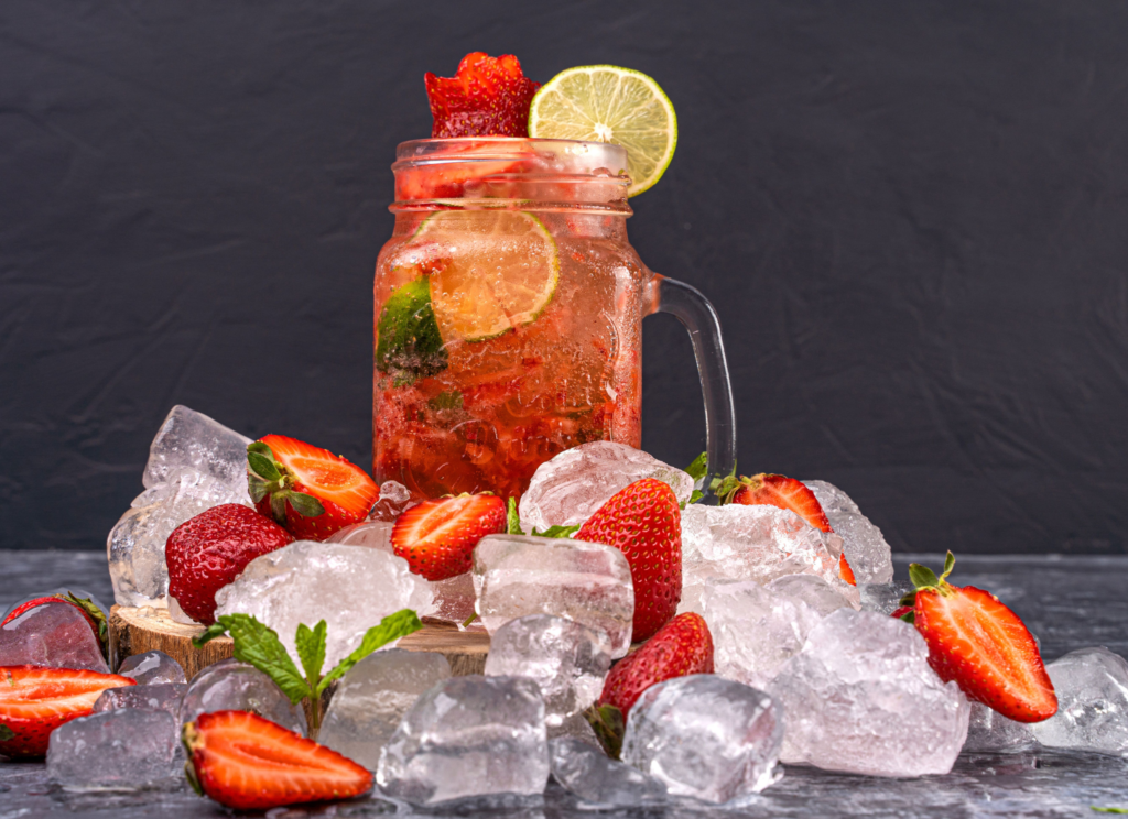 aardbei limoen komkommer water superfoodmarkt.nl