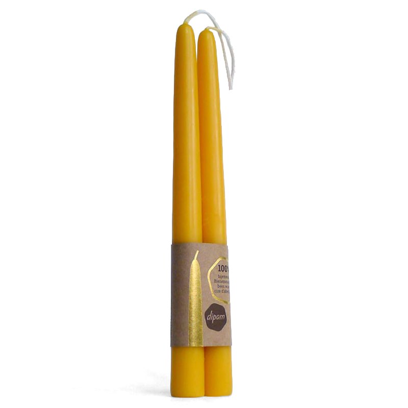 bijenwas dompelkaarsen ø 2,2 cm 20 cm Dipam