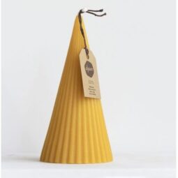 bijenwaskaars met bloemen 1 kaars (kopie)