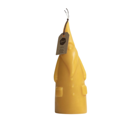 bijenwaskaars in de vorm van een kerstman dipam