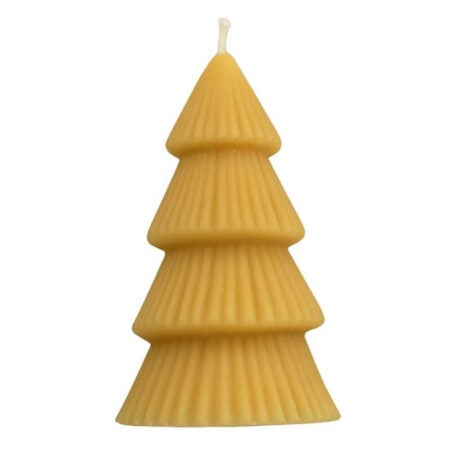 bijenwaskaars in vorm kerstboom dipam