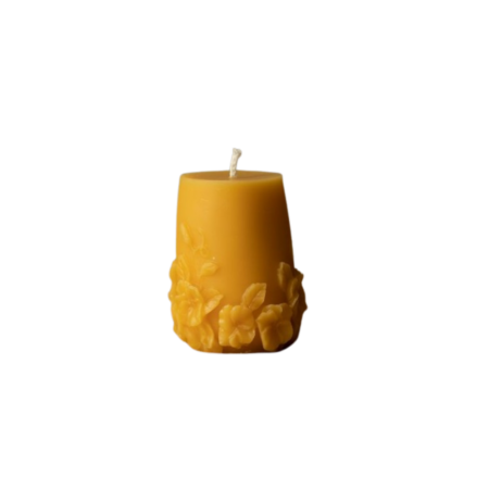 bijenwaskaars met bloemen dipam