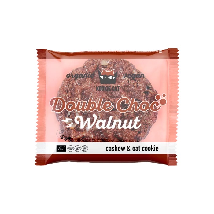 biologische double choc and walnut koekje 50 gram