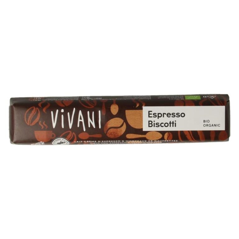 vivani espresso biscotti bar 40 gram