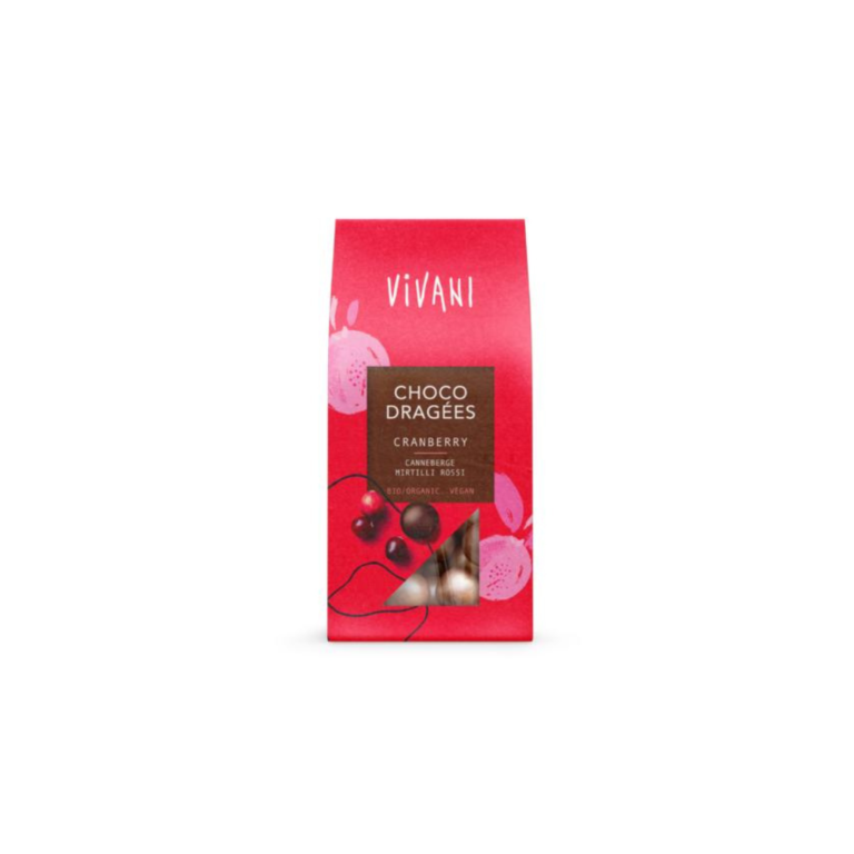 choco dragees cranberry 75 gram