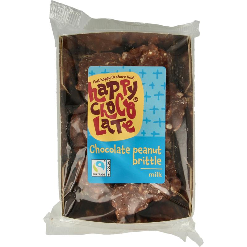 chocolade pindarotsen melk bio happy chocolate