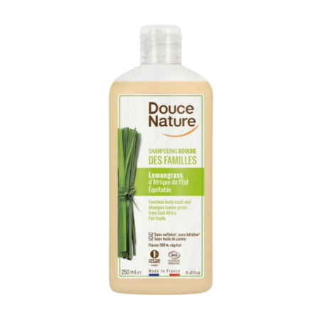 douchegel & shampoo familie lemongrass biologisch 250 ml douce nature