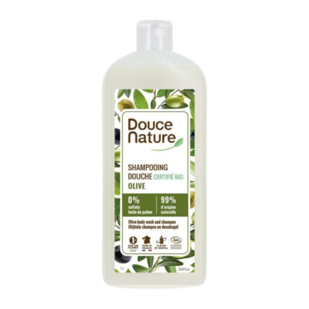 douchegel & shampoo olijf 1 l douce nature