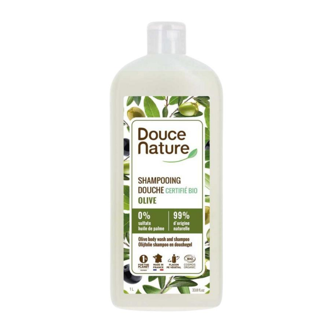 douchegel & shampoo olijf 1 l douce nature