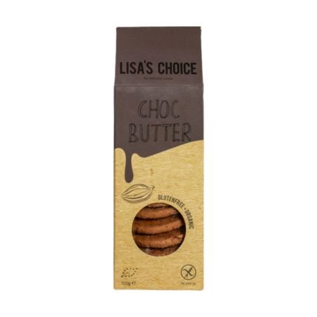 glutenvrije choc butter cookies lisa's choice