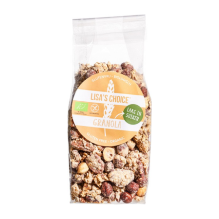 glutenvrije granola laag in suiker lisa's choice