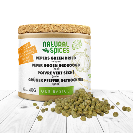 groene pepers gedroogd 40 gram