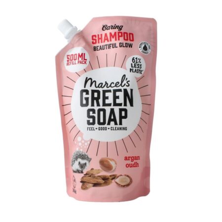 shampoo beautiful gloss navulling argan & oudh marcel's green soap