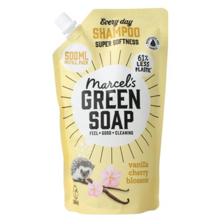 shampoo navulling vanille & kersenbloesem marcel's green soap