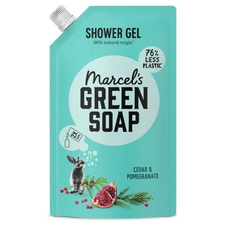 douchegel navulling ceder & granaatappel marcel's green soap