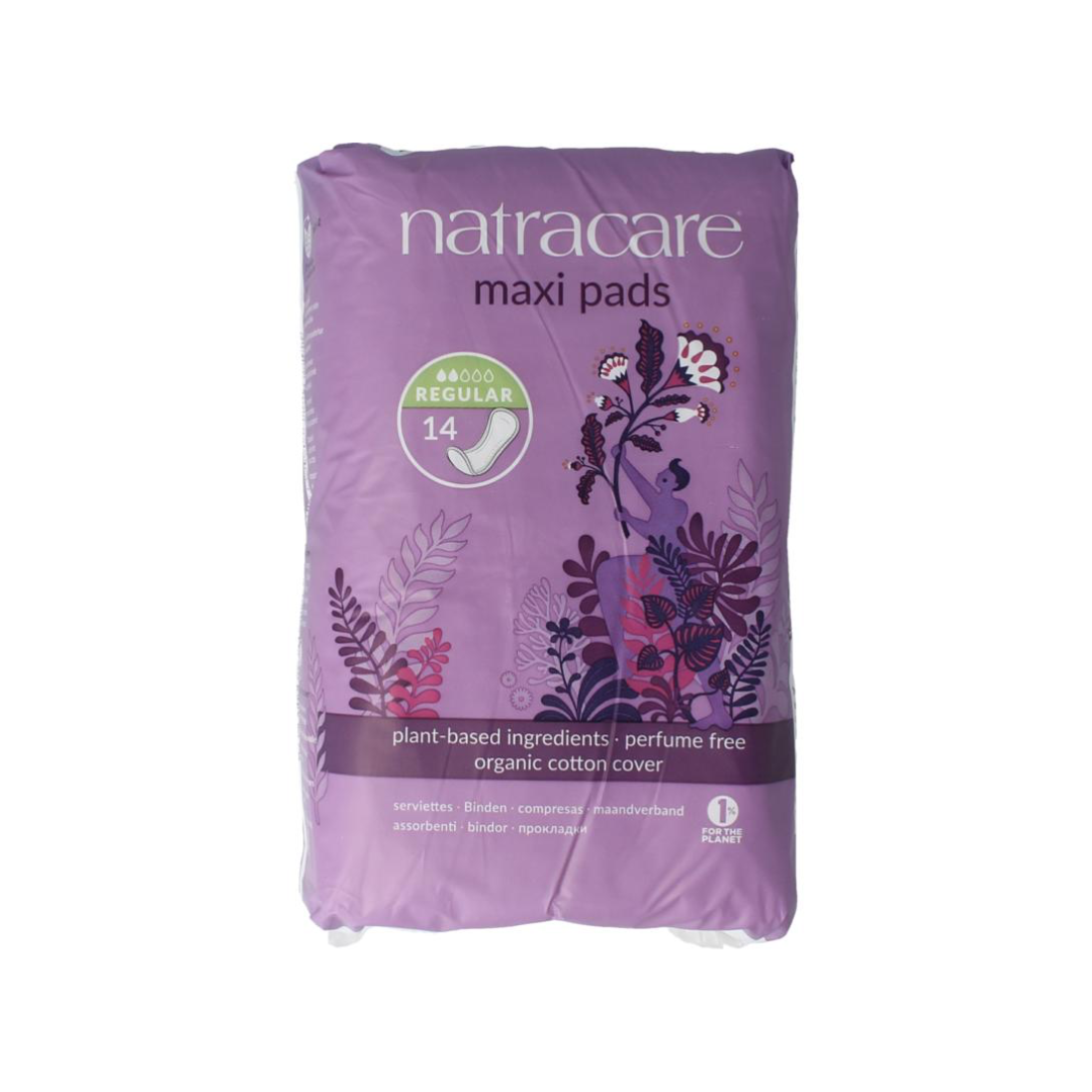 maxi pads natuurlijk maandverband | formaat: regular natracare