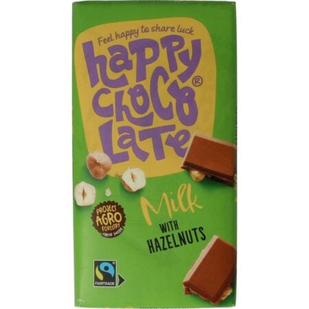 milk hazelnut bio happy chocolate