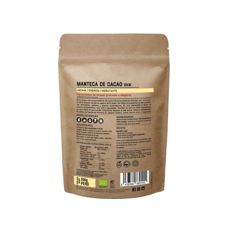 biologische cacaoboter 200 gram