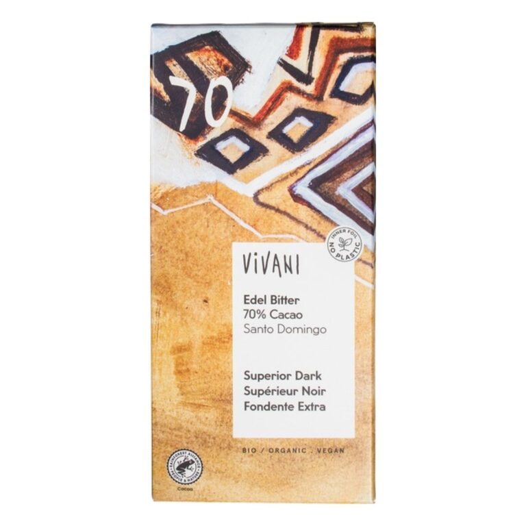 vivani chocolade puur superieur 70% ecuador 100 gram