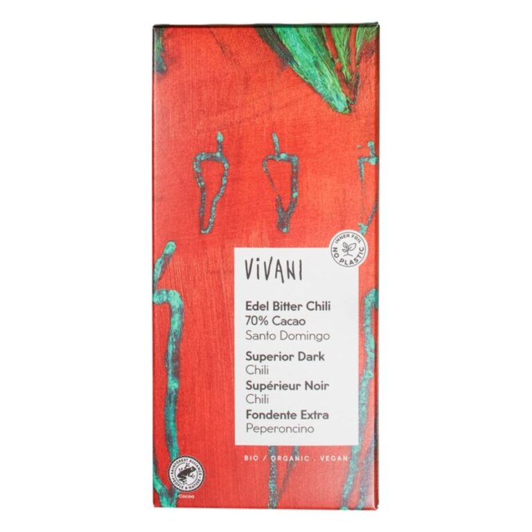 pure chocolade 70% met chili 100 gram