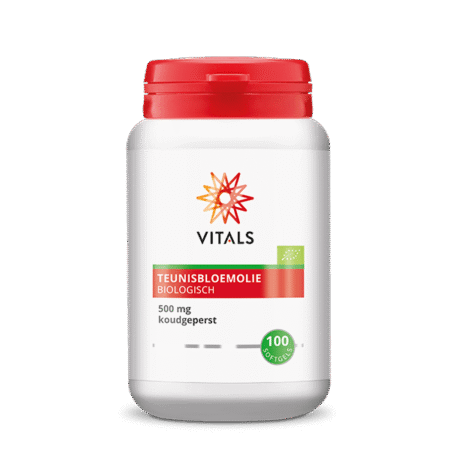 vitals teunisbloemolie 500 mg biologisch 100 softgels