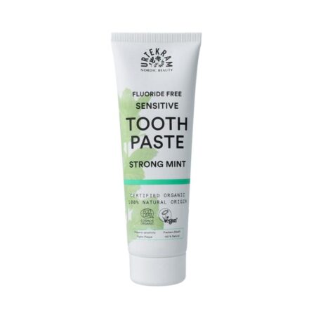 tandpasta sensitive strong mint urtekram
