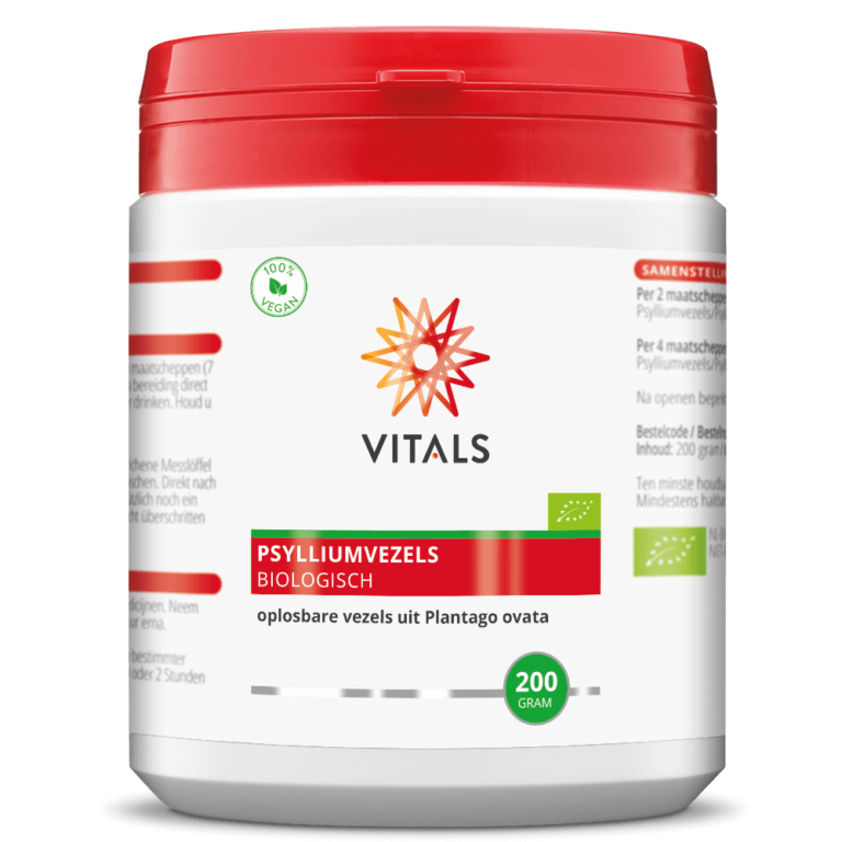 vitals psylliumvezels biologisch 200 gram