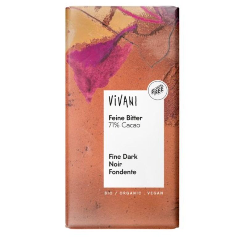 vivani chocolade puur delicaat 71% 100 gram