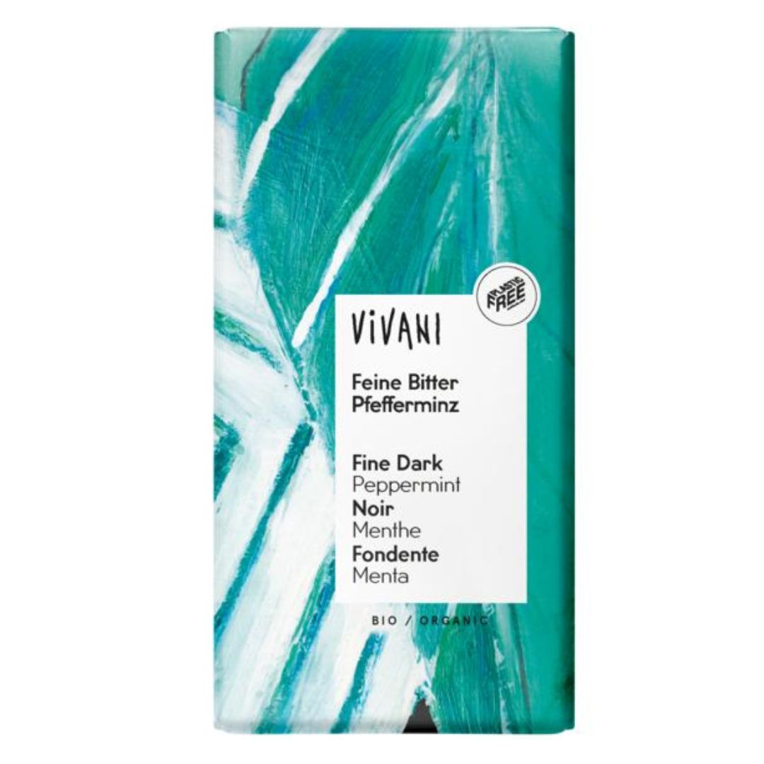 vivani pepermunt pure chocolade 100 gram