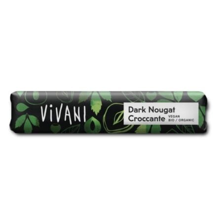 vivani chocolate to go dark nougat croccante vegan 35 gram