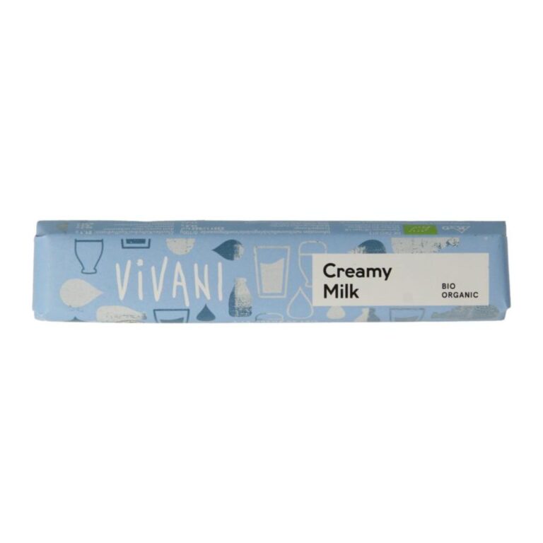 vivani creamy milk chocolate bar 40 gram