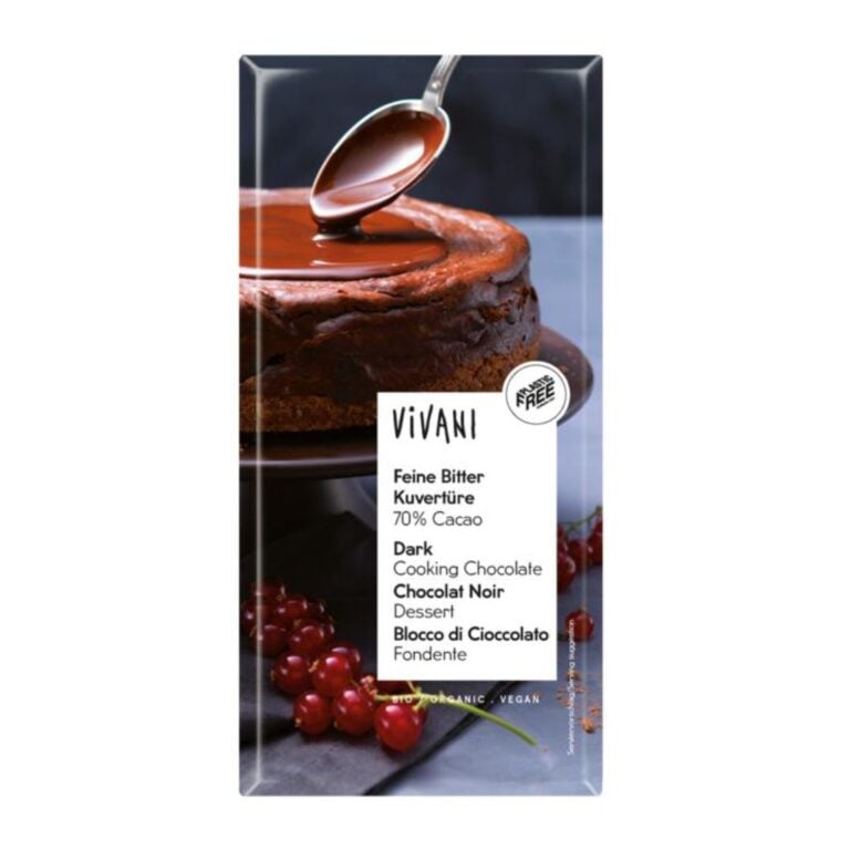 vivani couverture smeltchocolade puur 200 gram