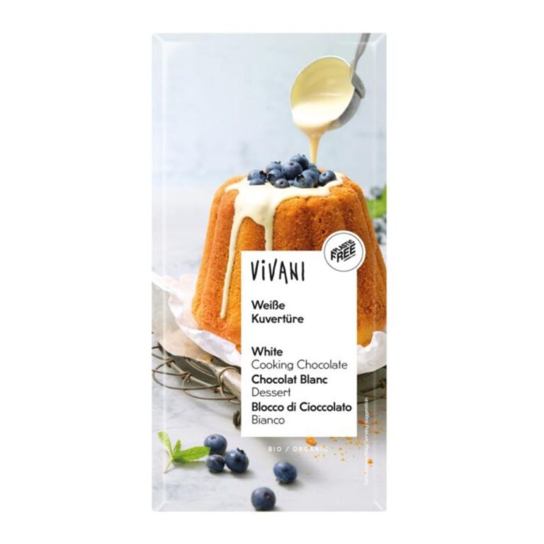 vivani couverture smeltchocolade wit 200 gram