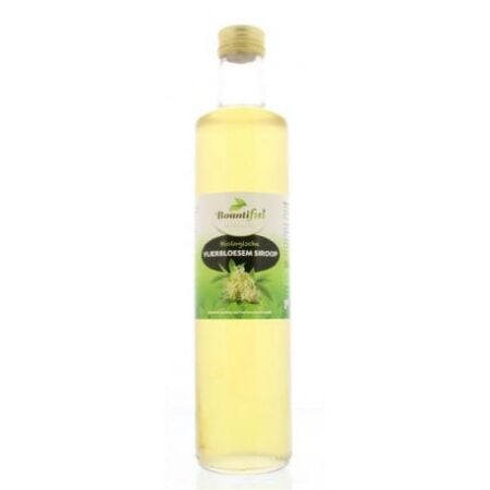 biologische vlierbloesem siroop 0,5 liter