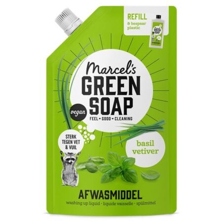 Afwasmiddel Navulling Basilicum & Vetiver Marcel's Green Soap 500 ml