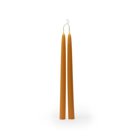 bijenwas dompelkaarsen ø 2,2 cm 20 cm 2 kaarsen (kopie)
