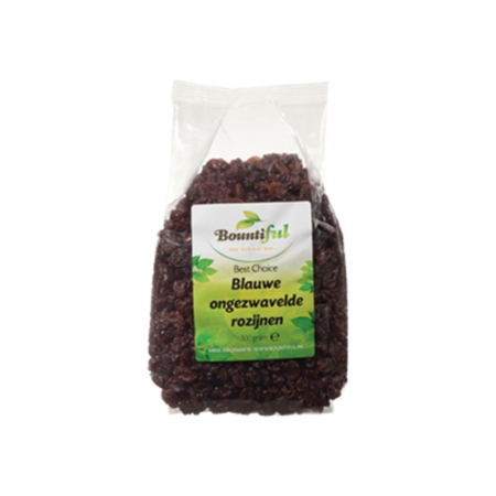 ongezwavelde blauwe rozijnen 500 gram