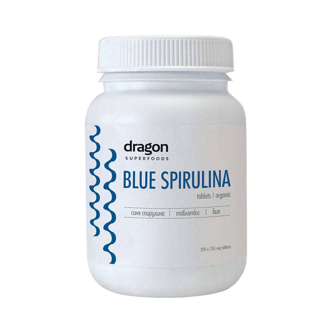 Blauwe spirulina tabletten