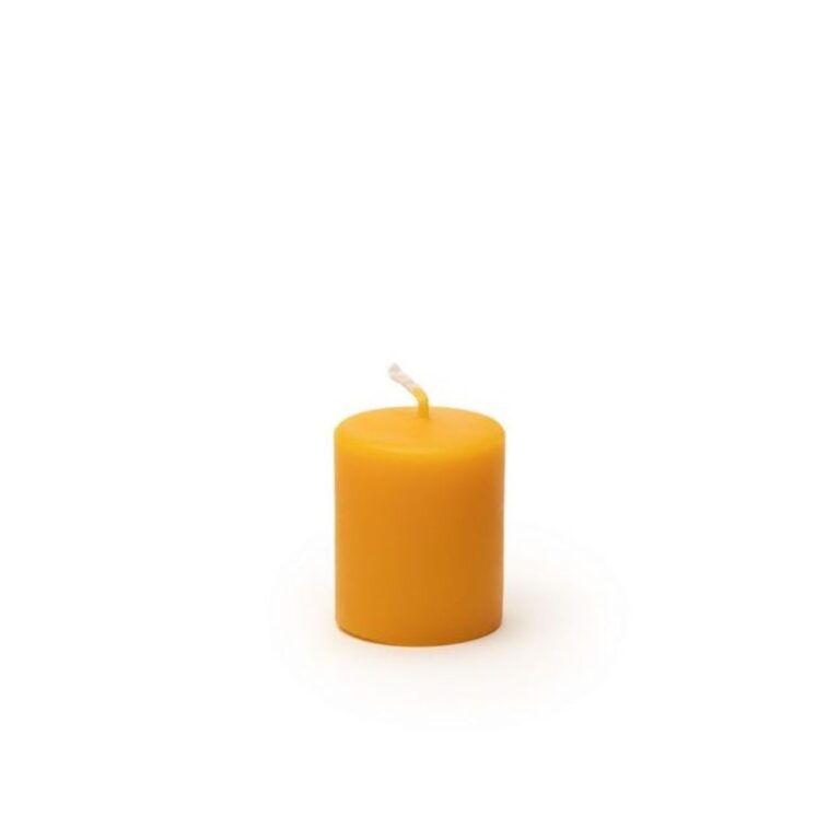 glad afgewerkte bijenwas stompkaars Ø4.8 x 14 cm 1 kaars (kopie)
