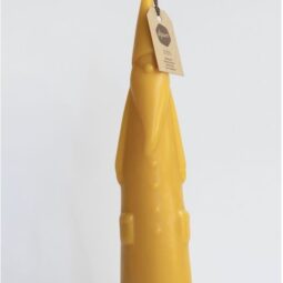 bijenwaskaars in de vorm van een kerstman 1 kaars (kopie)